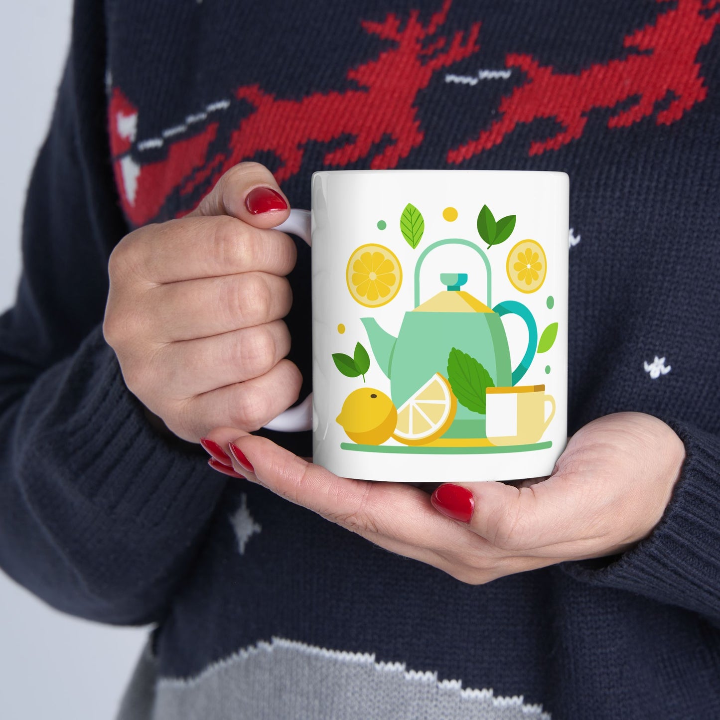 Lemonade-Themed Ceramic Mug | Refreshing Drink Lover's Gift | Summer Vibe Coffee Cup | Ideal for Tea Parties, Birthdays, Home Decor