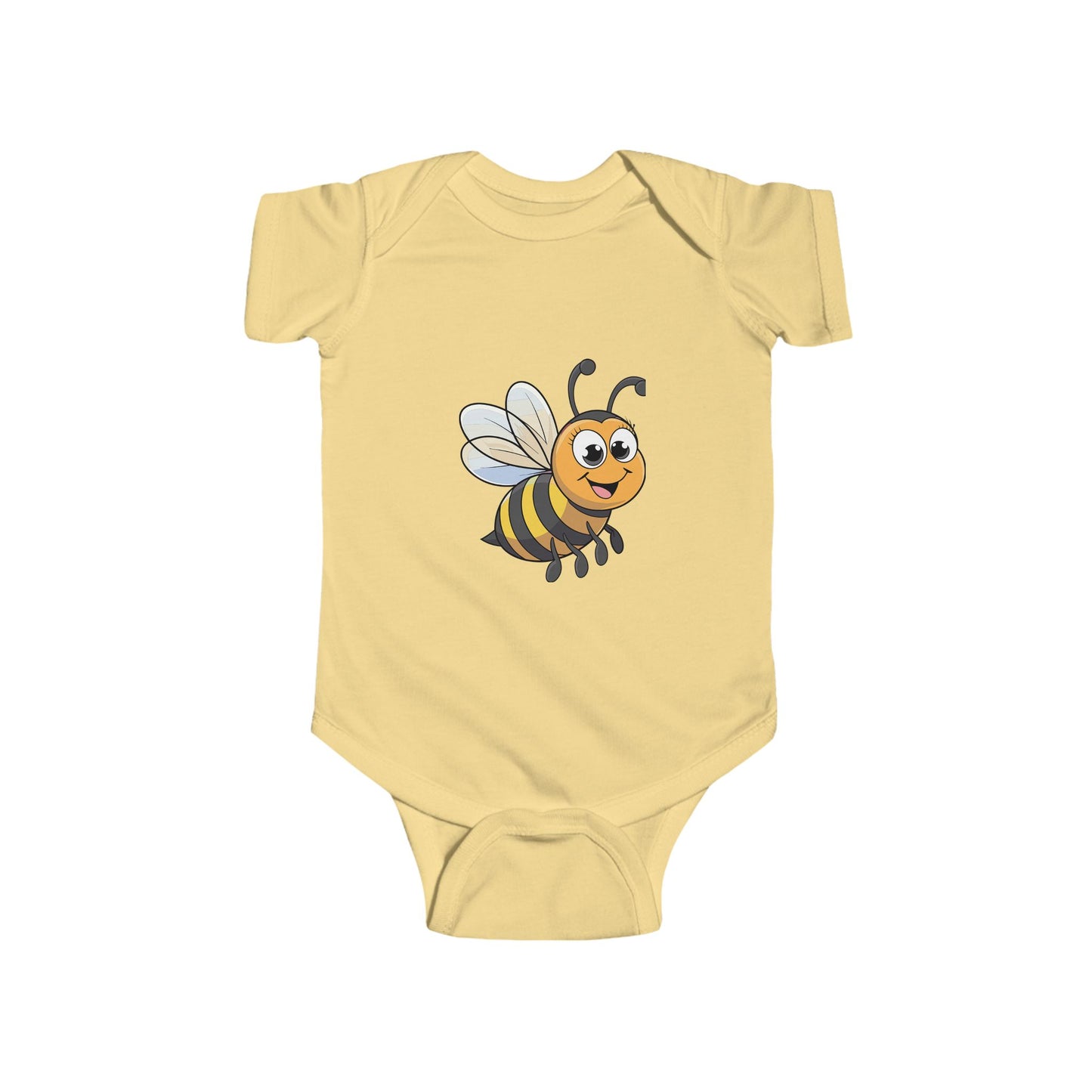 Cute Cartoon Bee Infant Bodysuit, Baby Shower Gift, Newborn Outfit, Toddler Clothes, Cute Gift for Kids