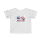 Patriotic Infant Tee - Celebrate 4th of July, Baby Independence Day Shirt, USA Toddler Tee, Children's Holiday Apparel, Red White Blue Tee
