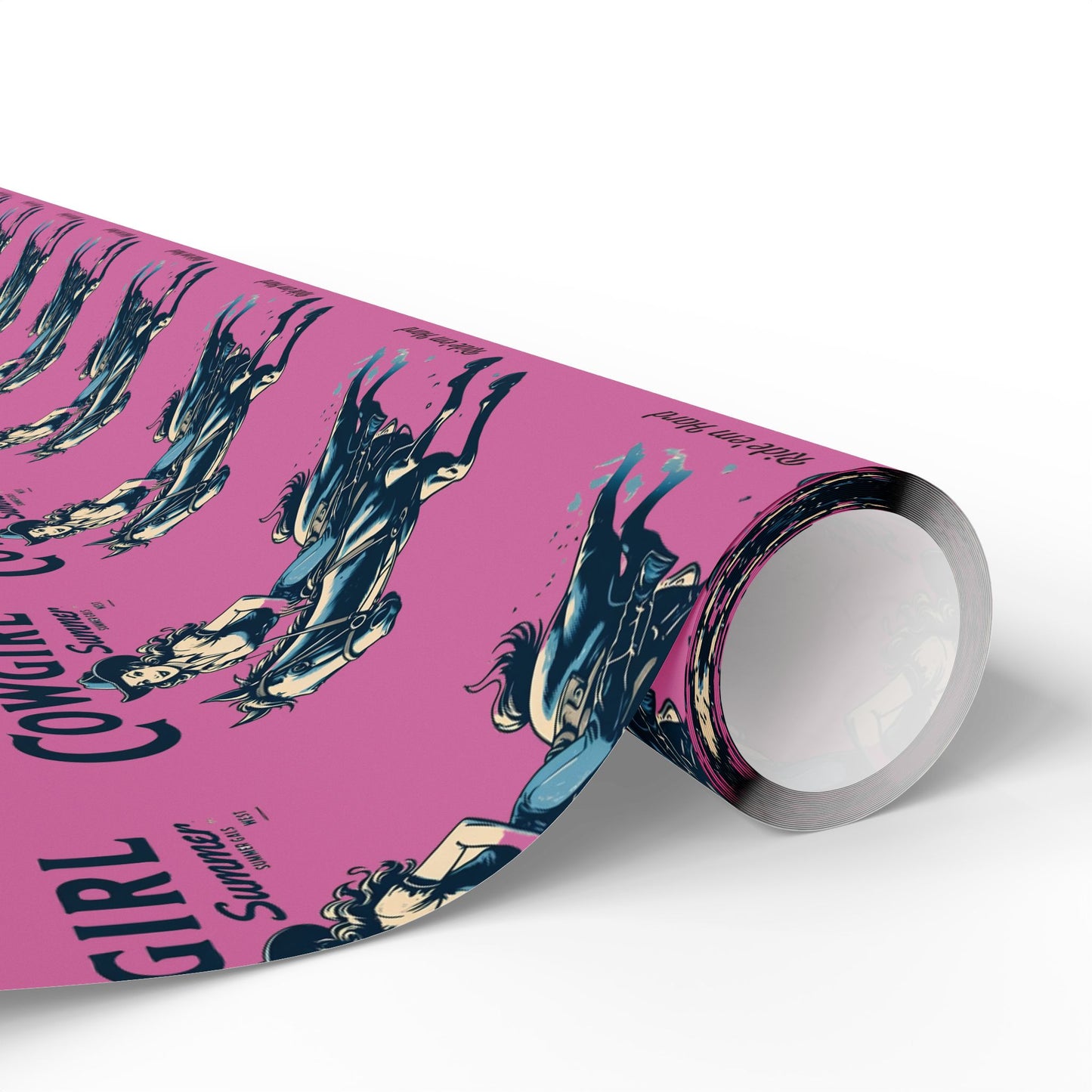 Cowgirl Wrapping Paper - Fun Gift Wrap for Birthdays, Western Theme Parties, Cowgirl Decor, Unique Gift Wrapping, Cute Cowgirl Print