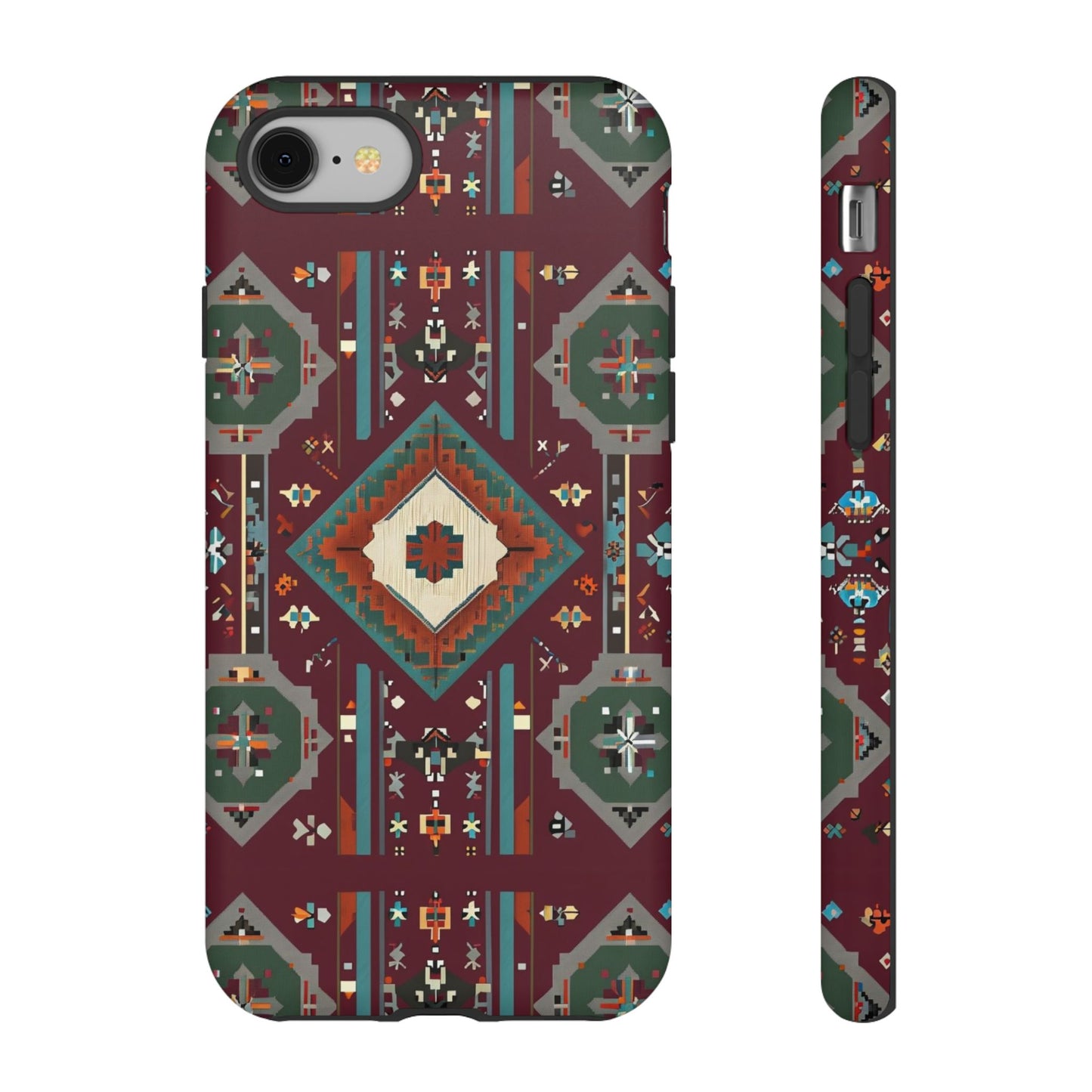 Tribal Pattern Phone Case - Boho Chic, Tough Durable Cover, Stylish Tech Accessory, Gift for Him/Her, Festival Essentials