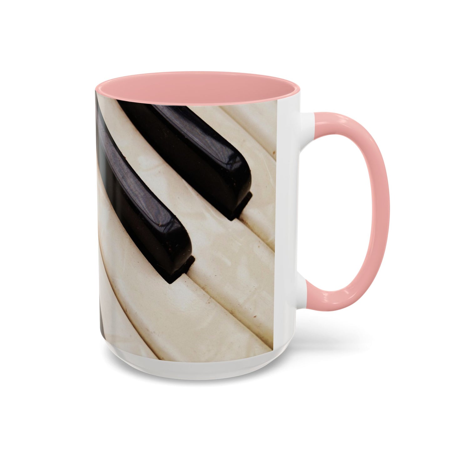 Musical Accent Coffee Mug | Piano Design, Coffee Lover Gift, Musician Mug, Stylish Drinkware, Home & Office Decor