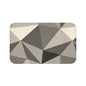 Geometric Gray Bath Mat - Modern Bathroom Decor, Stylish Rug for Home, Non-Slip Floor Mat, Housewarming Gift, Minimalist Design