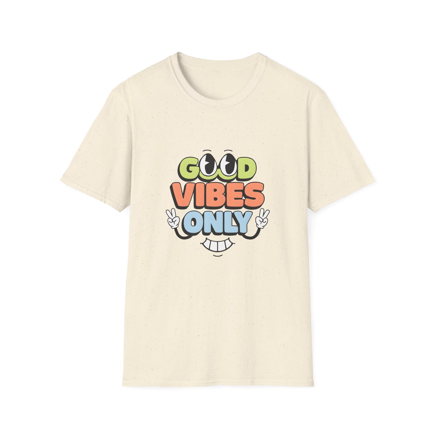 Good Vibes Only T-Shirt — Retro Smiley Graphic Tee