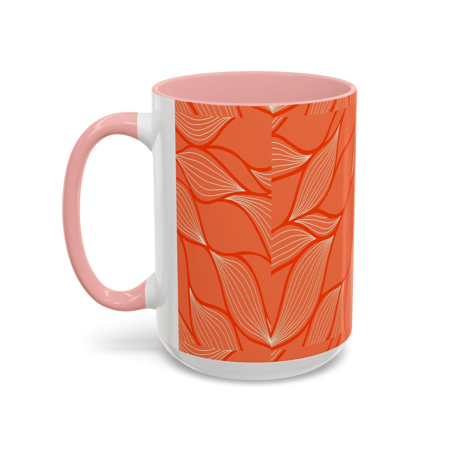Stylish Accent Coffee Mug, Floral Pattern Drinkware, Unique Gift for Coffee Lovers, Home Decor, Kitchenware, Vibrant Design