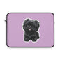 Cute Puppy Laptop Sleeve with Adorable Dog Design, Dog Lover Gift, Laptop Case, Pet Owner Accessory, Pink Sleeve