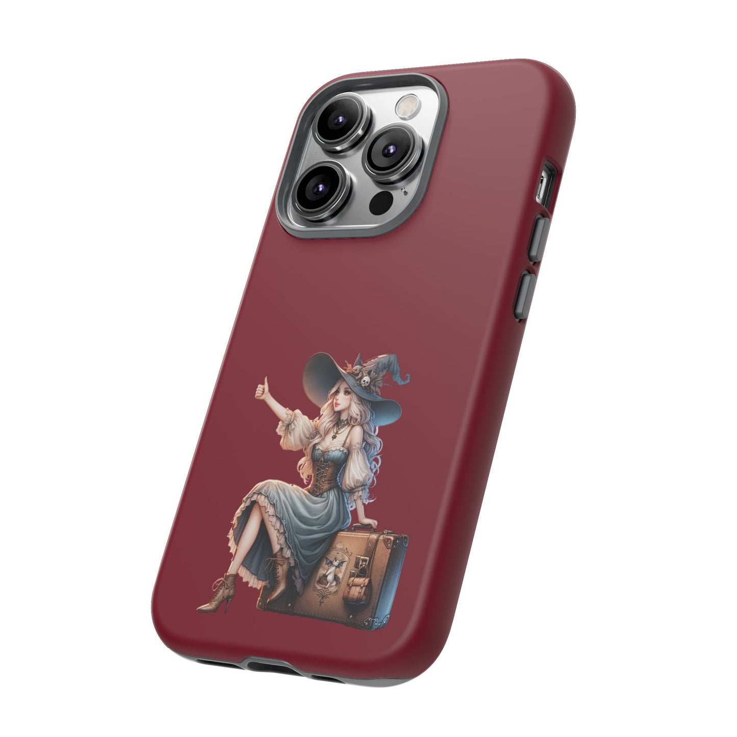 Witchy Phone Case - Magical, Durable - Halloween Gift, Cosplay Accessory, Cute Witch Design