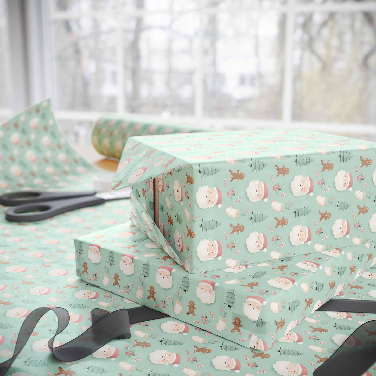 Festive Wrapping Paper, Holiday Gift Wrap, Christmas Wrapping, Eco-Friendly Wrapping, Cute Holiday Designs