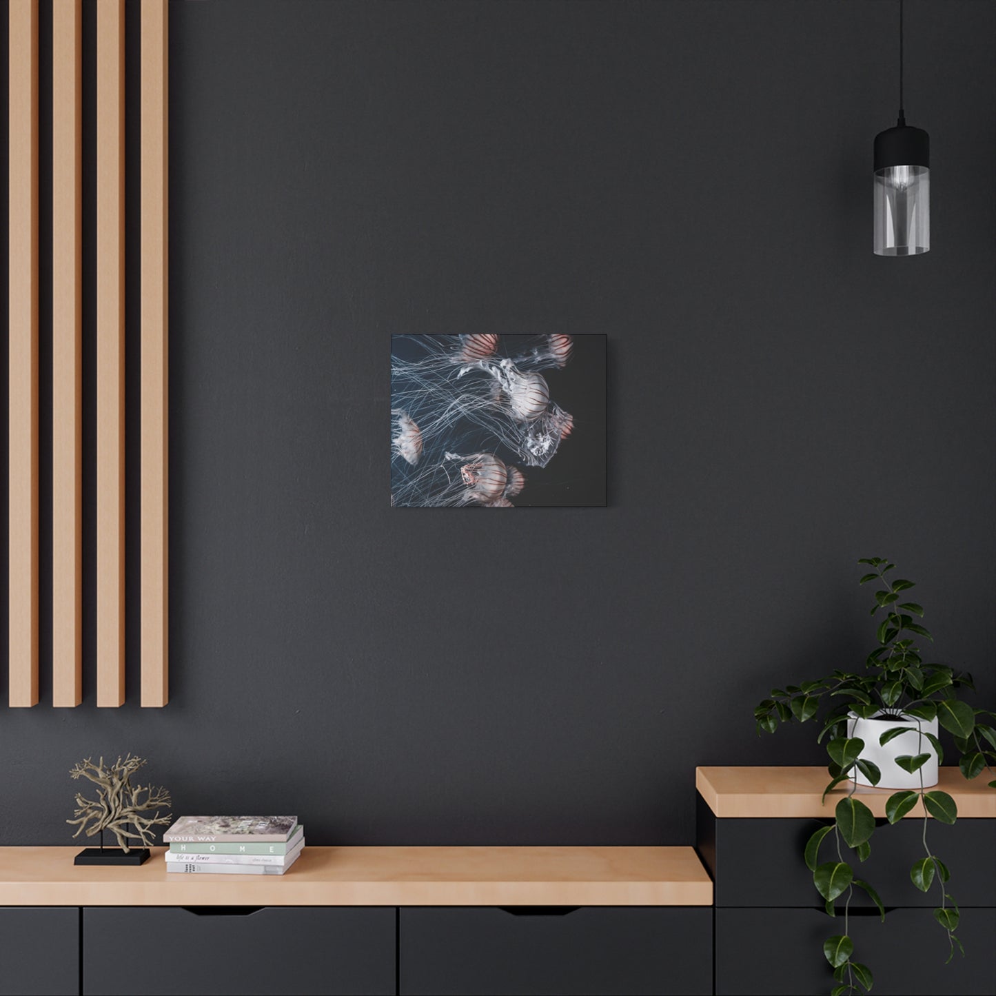 Jellyfish Swarm Matte Stretched Canvas