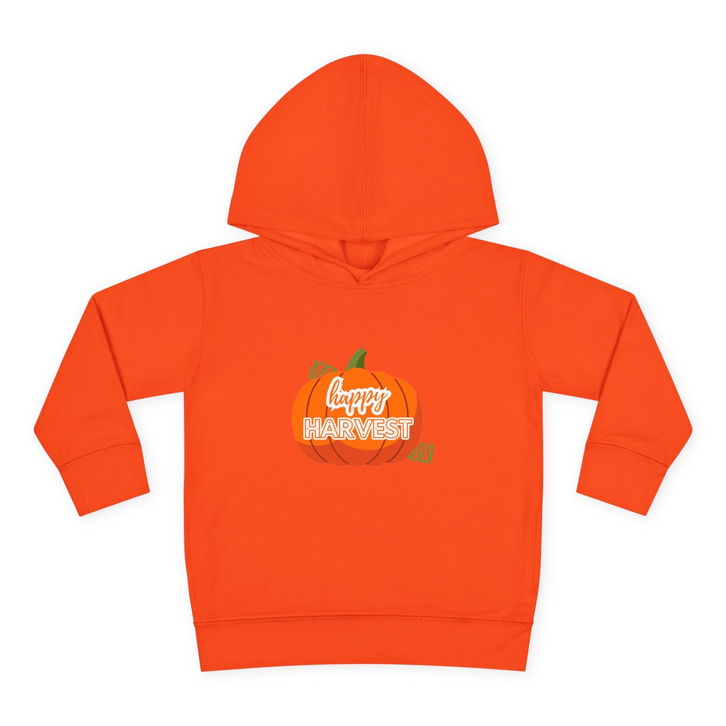 Toddler Happy Harvest Pullover Hoodie, Fall Kids Sweatshirt, Pumpkin Hoodie, Thanksgiving Gift, Cozy Autumn Wear