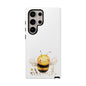 Bee Phone Case, Cute Bee Design, Tough Phone Cover, Gift for Nature Lovers, Floral Bee Mobile Case, Bee-themed Accessory