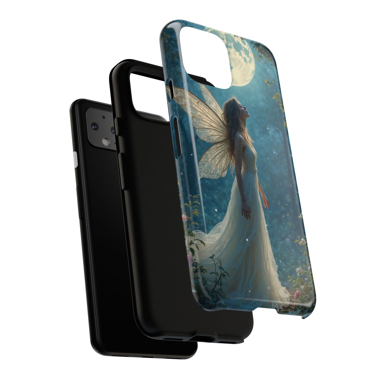 Fairy Moon Phone Case | Tough Cases for Nature Lovers, Fantasy Gift, Boho Phone Accessory, Ethereal Aesthetic, Magical Design