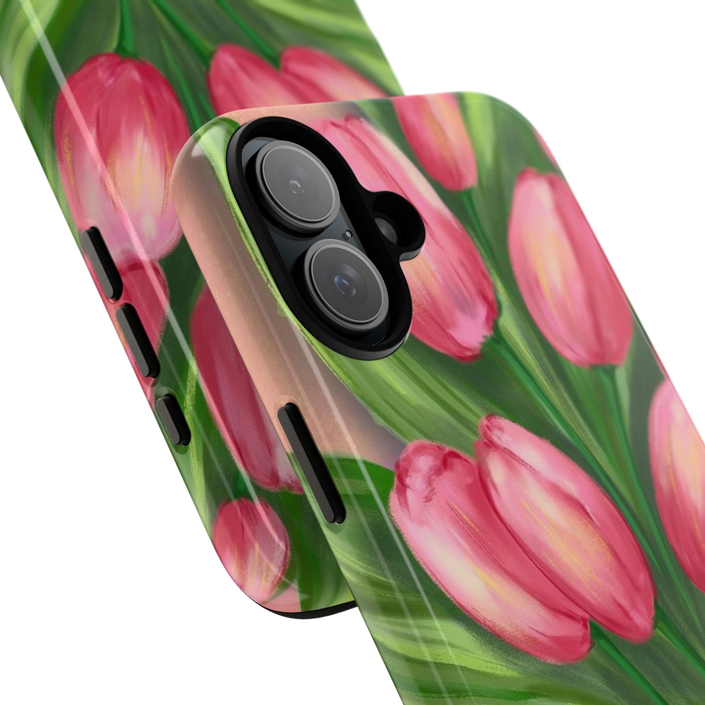 Floral Phone Case with Vibrant Tulips - Tough Cases for Garden Lovers, Spring Gifts, Nature Enthusiasts, Unique Gadget Accessories, [...]