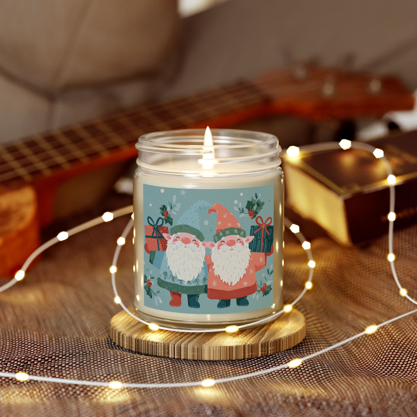 Festive Scented Candles | Coconut Apricot Wax, Holiday Decor, Gifts for Her, Home Fragrance, Christmas, Cozy Atmosphere, Seasonal Decor