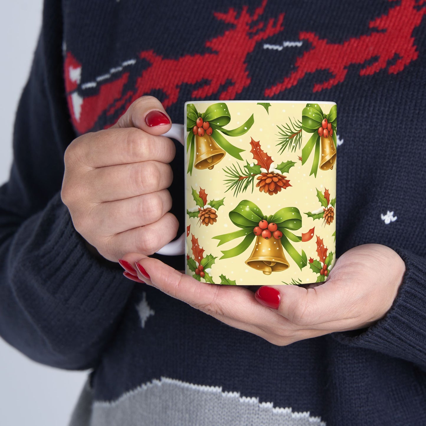 Festive Christmas Mug, Holiday Drinkware, Seasonal Gifts, Christmas Decor, Gift for Coffee Lovers, Winter Wonderland