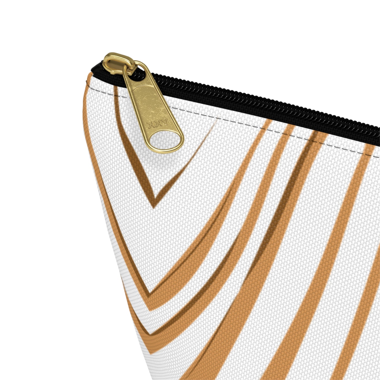 Chic T-bottom Accessory Pouch, Stylish Makeup Bag, Canvas Cosmetic Case, Travel Organizer, Gifts for Her