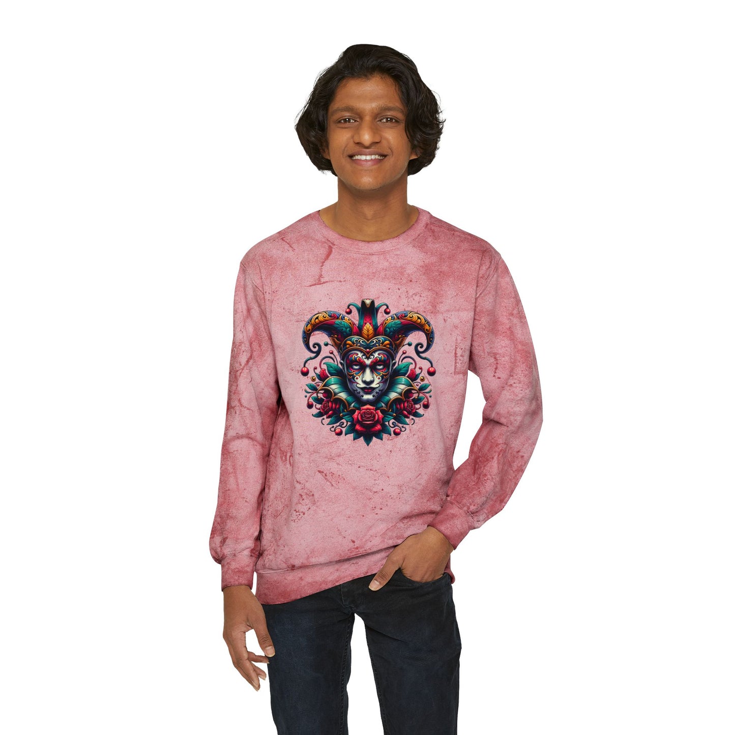 Vibrant Art-Inspired Unisex Sweatshirt, Colorful Crewneck