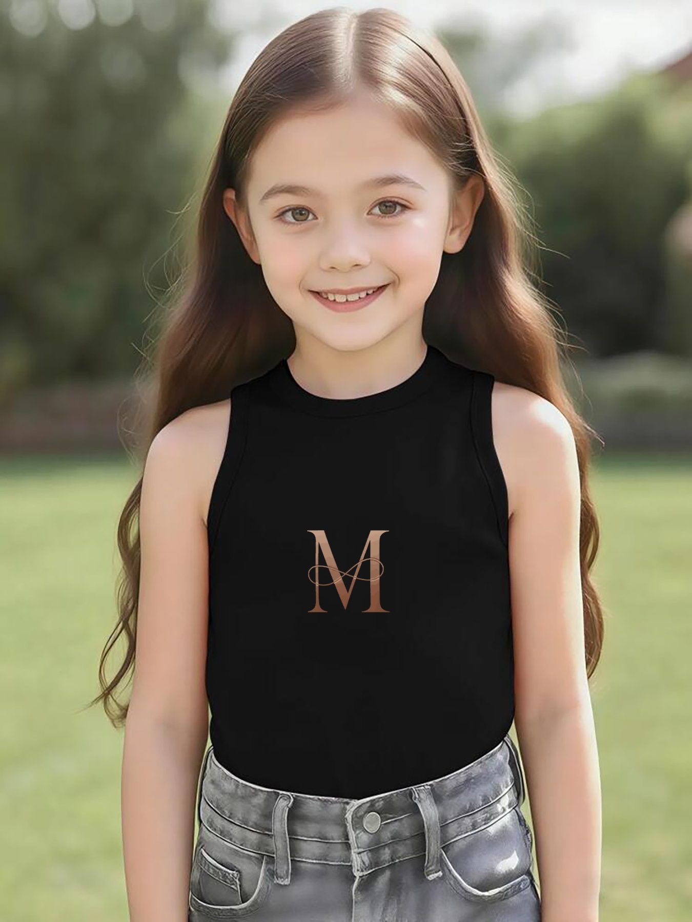 DTF Girls' Vest Letter - M