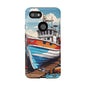 Colorful Fishing Boat Phone Case | Nautical Gift, Marine Design, Coastal Aesthetic, Summer Vibes, Sea Lover's Accessory