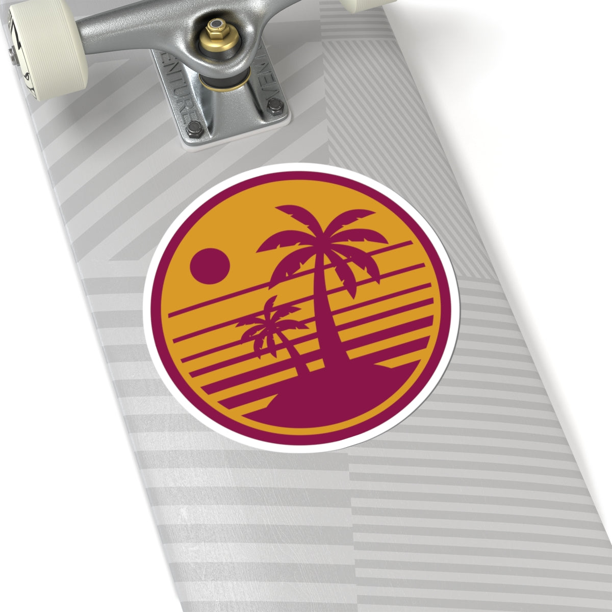 Tropical Sunset Stickers: Perfect for Laptop, Water Bottles, Travel Journals, Car Decor, Gift for Beach Lovers