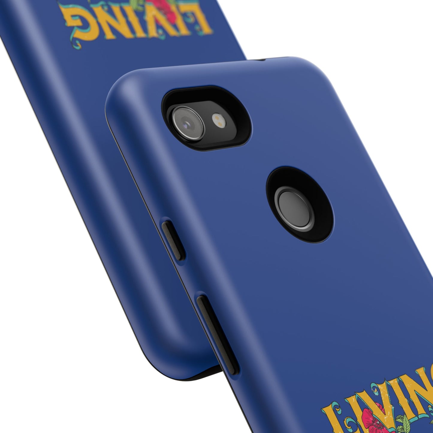 Living the Dream Phone Case, Floral Phone Cover, Tough Phone Case, Inspirational Gift, Boho Style Accessory, Dreamer Case