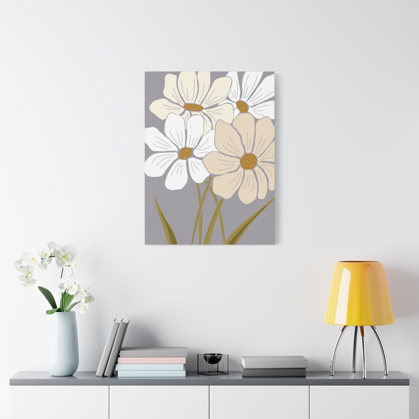 Copy of Copy of Matte Canvas, Stretched, 1.25" Tulips Pink and Purple Flowers