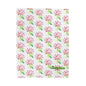 Personalized Floral Velveteen Blanket - Sofia