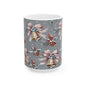 Festive Holiday Ceramic Mug, Christmas Gift, Winter Decor, Bell Design, Cozy Coffee Cup, Seasonal Beverage Container