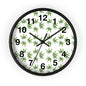 Leafy Wall Clock - Green Herbal Decor, Perfect for Nature Lovers, Boho Style, Gift for Gardeners, Unique Home Accent