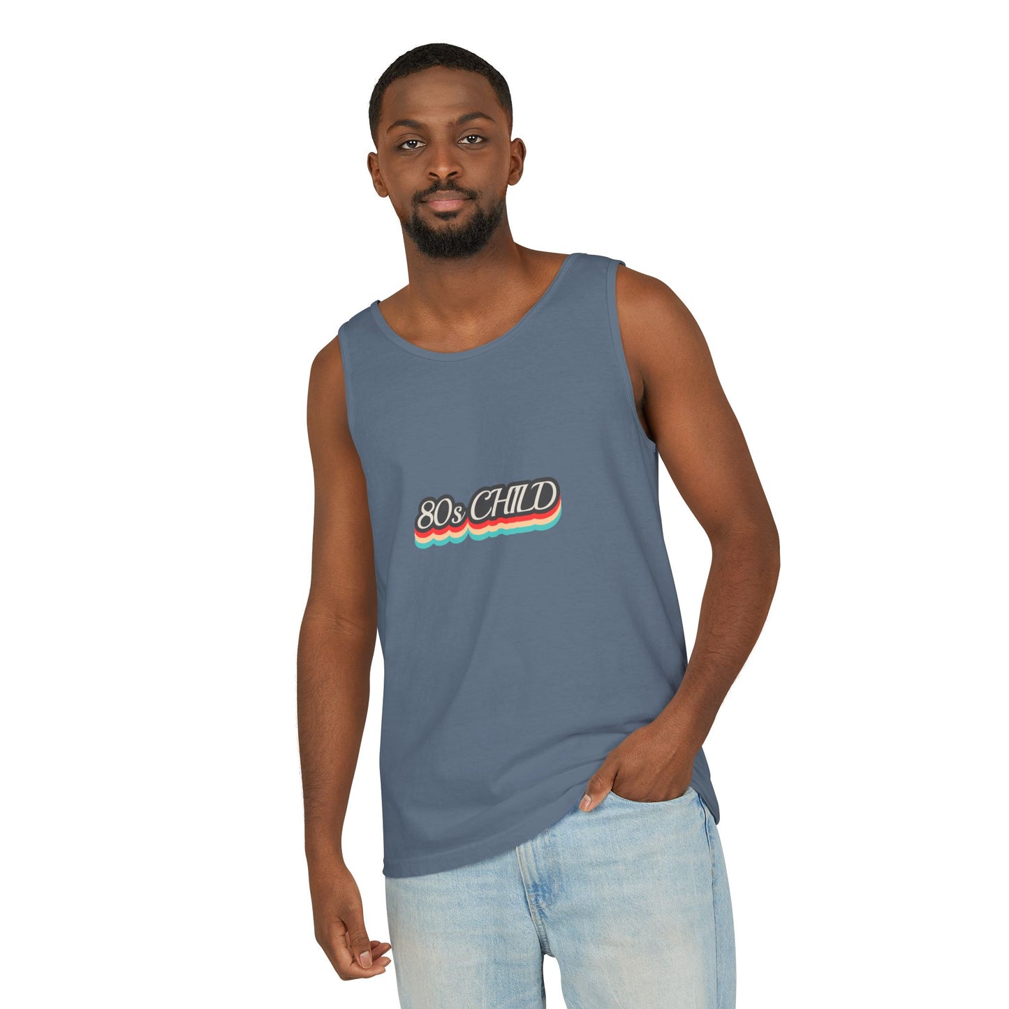 80s Child Unisex Tank Top | Retro Summer Wear, Vintage Style Shirt, Gift for 80s Lovers, Bohemian Fashion, Nostalgic Apparel