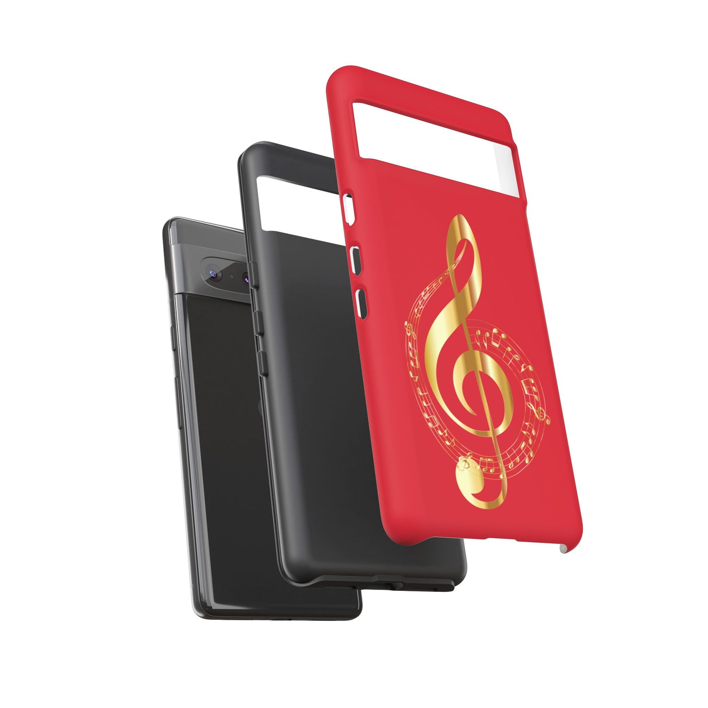 Tough Cases - Red Musical Note