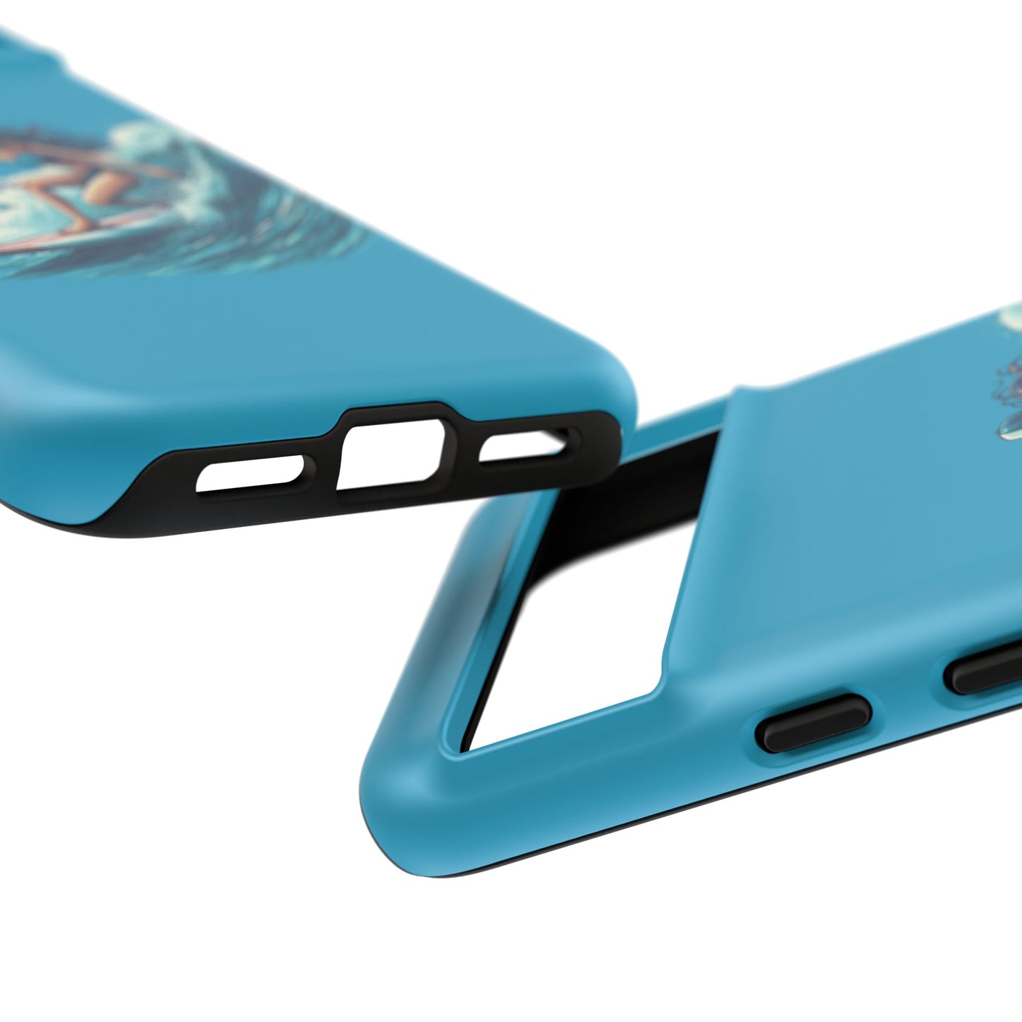 Surfing Phone Case, Coastal Vibes Phone Cover, Tough Cases for Beach Lovers, Ocean Art Phone Accessories, Summer Gift Idea