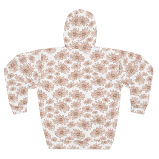 Floral Print Unisex Pullover Hoodie | Cozy Everyday Wear, Perfect for Spring, Casual Outfits, Gift Idea for Her or Him