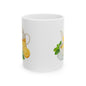 Citrus Delight Ceramic Mug - Refreshing Lemonade Design, Perfect for Tea Lovers, Kitchen Decor, Gift for Friends, Summer Sips