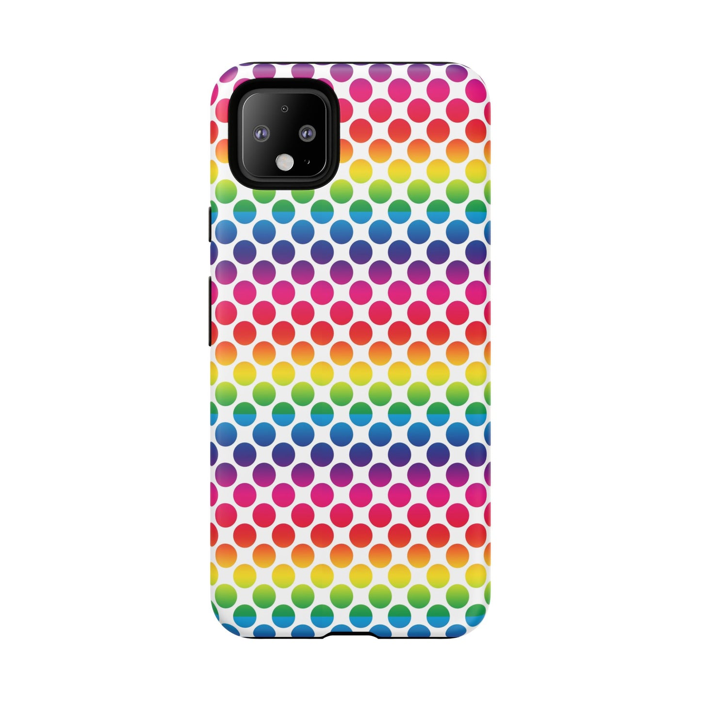 Rainbow Dot Phone Case, Colorful Phone Cover, Fun Phone Accessory, Gift for Friends, Trendy Mobile Case