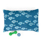 Blue Fish Pet Bed, Cozy Dog Bed, Cat Bed, Nautical Pet Accessories, Ocean Theme Pet Cushion, Perfect Gift for Pet Lovers