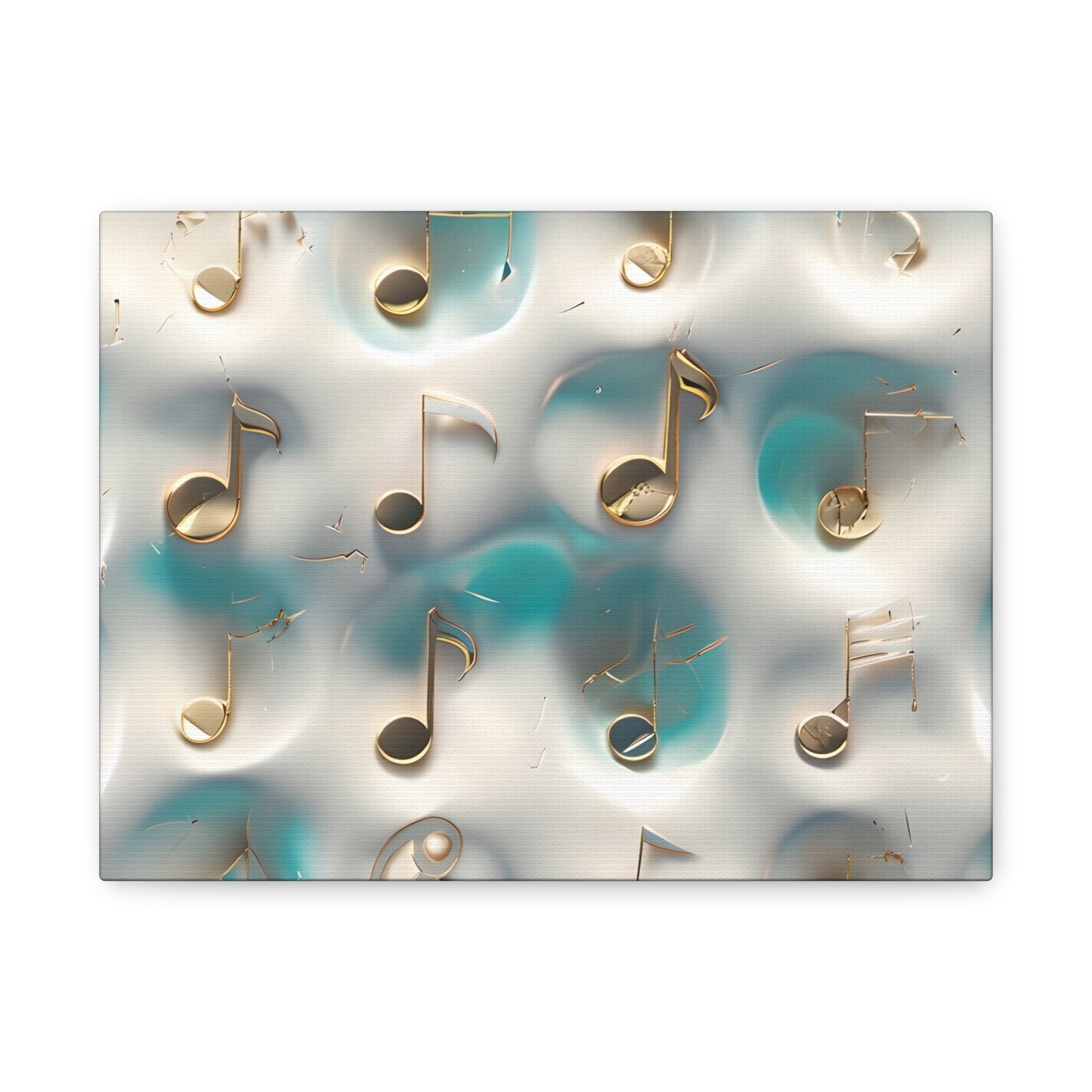 Musical Notes Wall Art Canvas, Elegant Home Decor, Perfect for Musicians, Music Lovers, Gifts for Music Teachers, Unique Art Piece