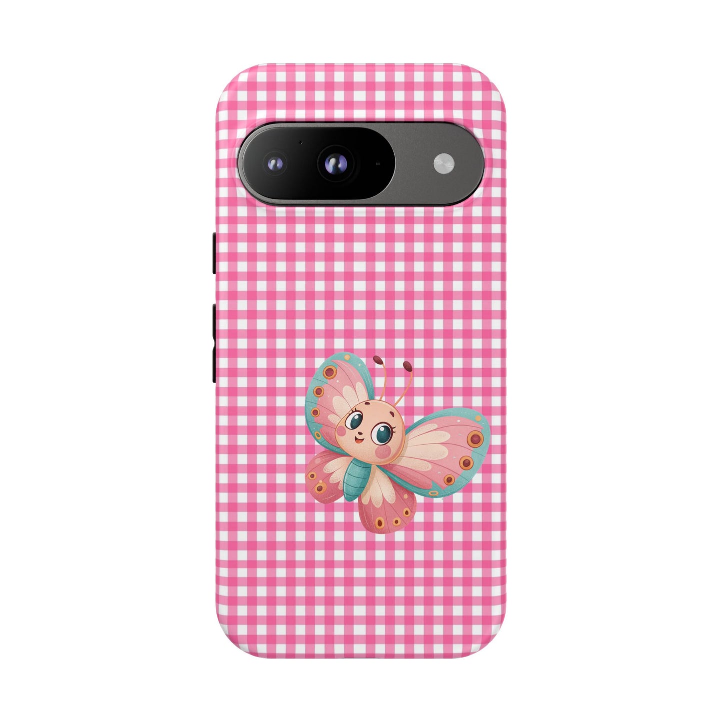 Cute Butterfly Phone Case, Tough Cases, Floral Phone Accessory, Gift for Her, Spring Fashion, Kids' Birthday Present, Pastel Aesthetic