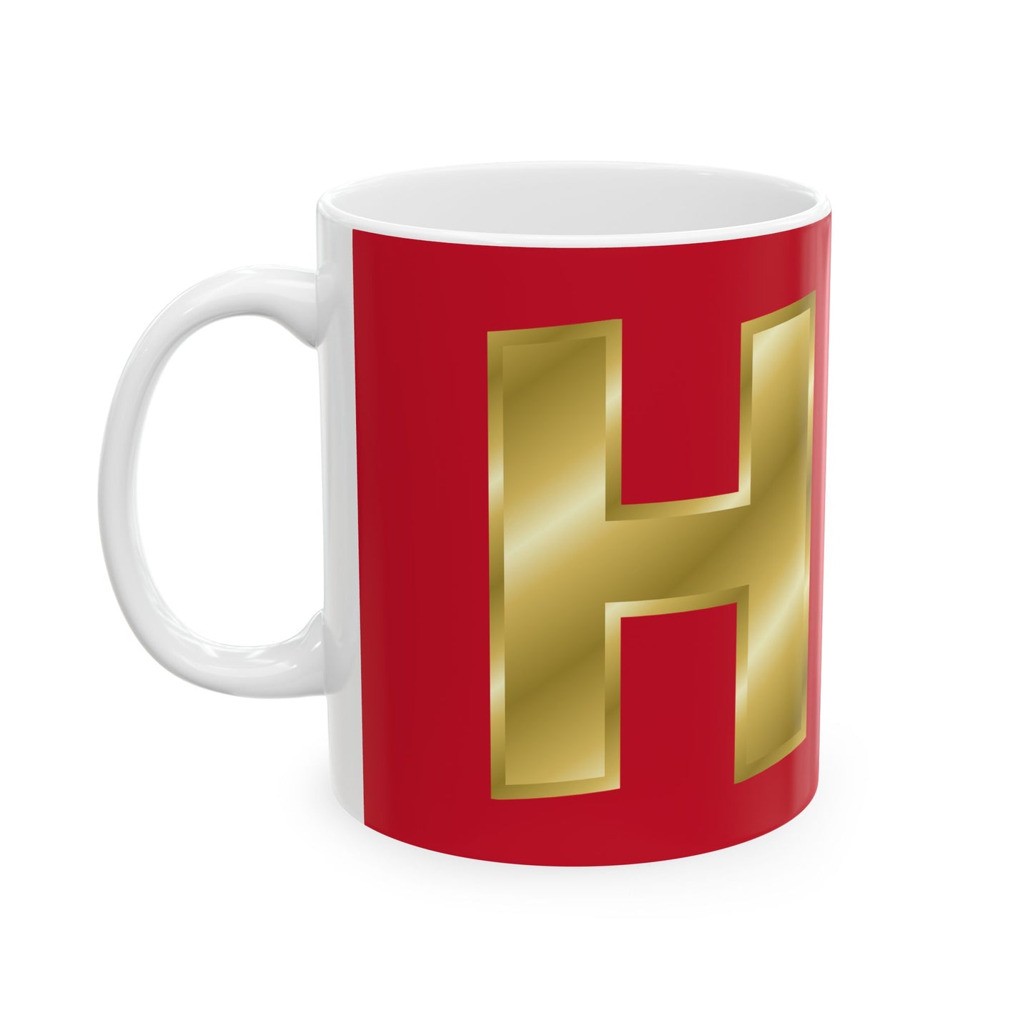 Gold Cross Ceramic Mug - 11oz & 15oz, Religious Gift, Coffee Cup, Unique Tea Mug, Faith-Inspired Drinkware