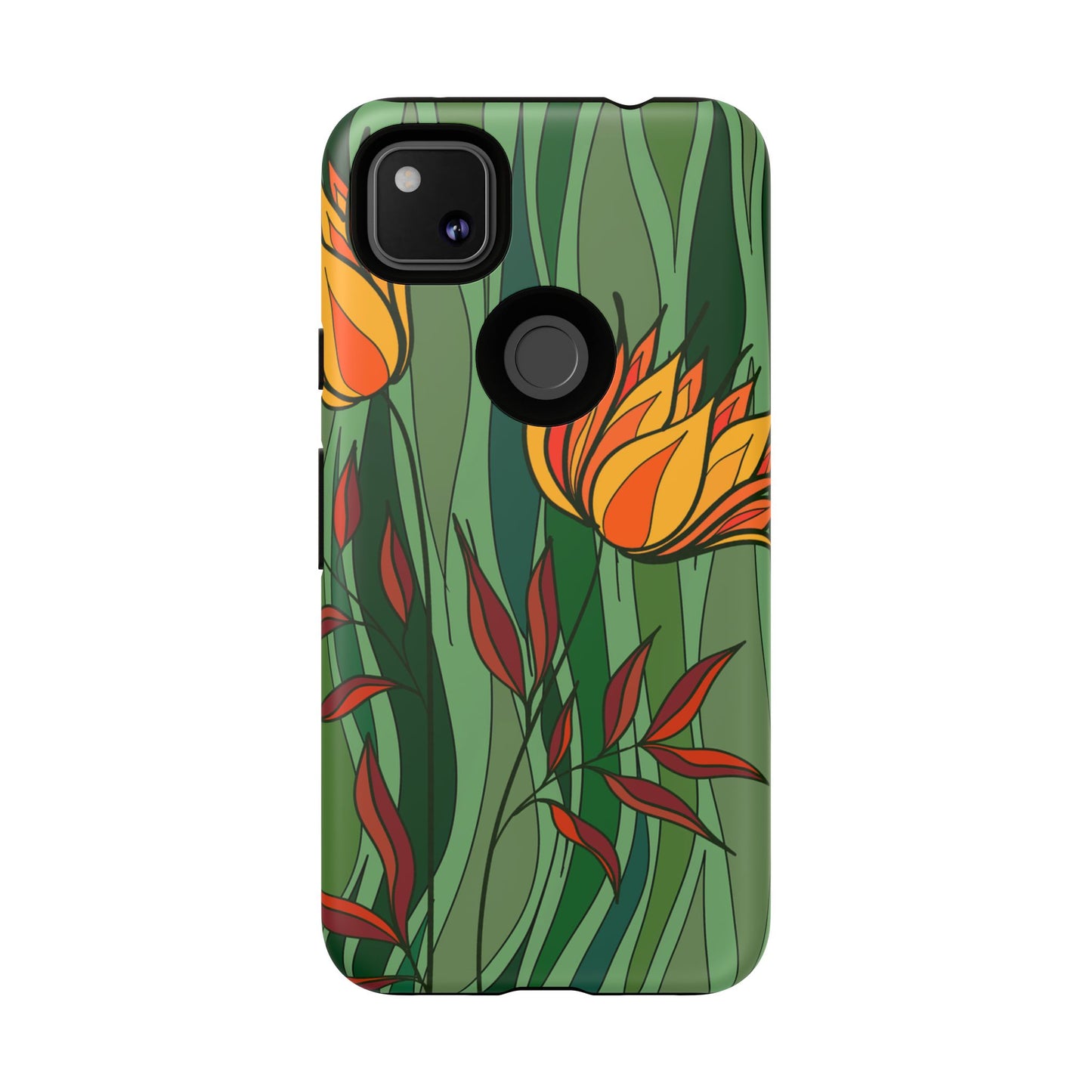 Vibrant Floral Phone Case, Nature-Inspired Tough Case, Eco-Friendly Cover, Unique Gift for Nature Lovers, Spring Decor