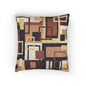 Abstract Geometric Woven Pillow - Cozy Home Decor Cushion