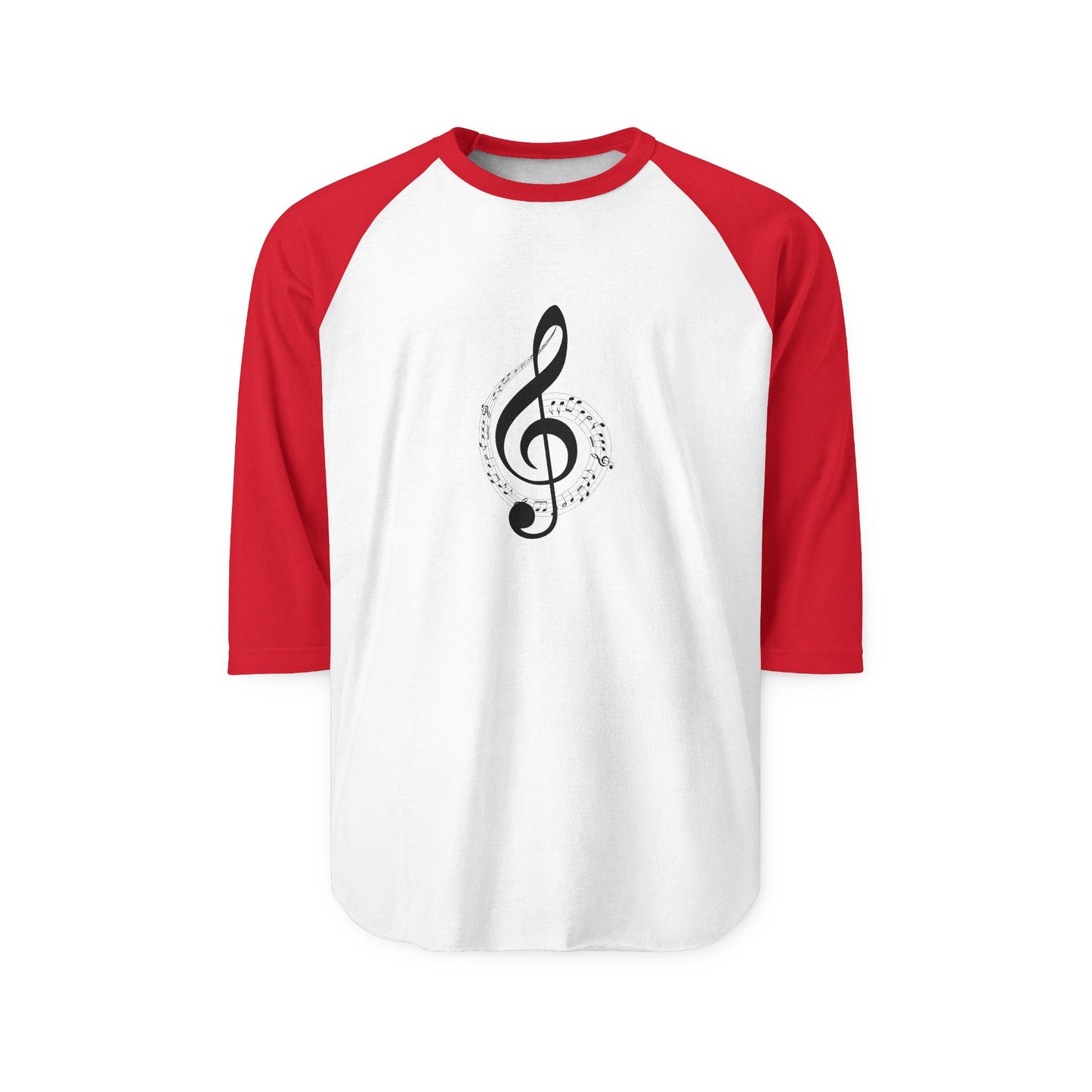 Music Lover's Unisex Three-Quarter Sleeve Raglan Shirt, Perfect for Concerts