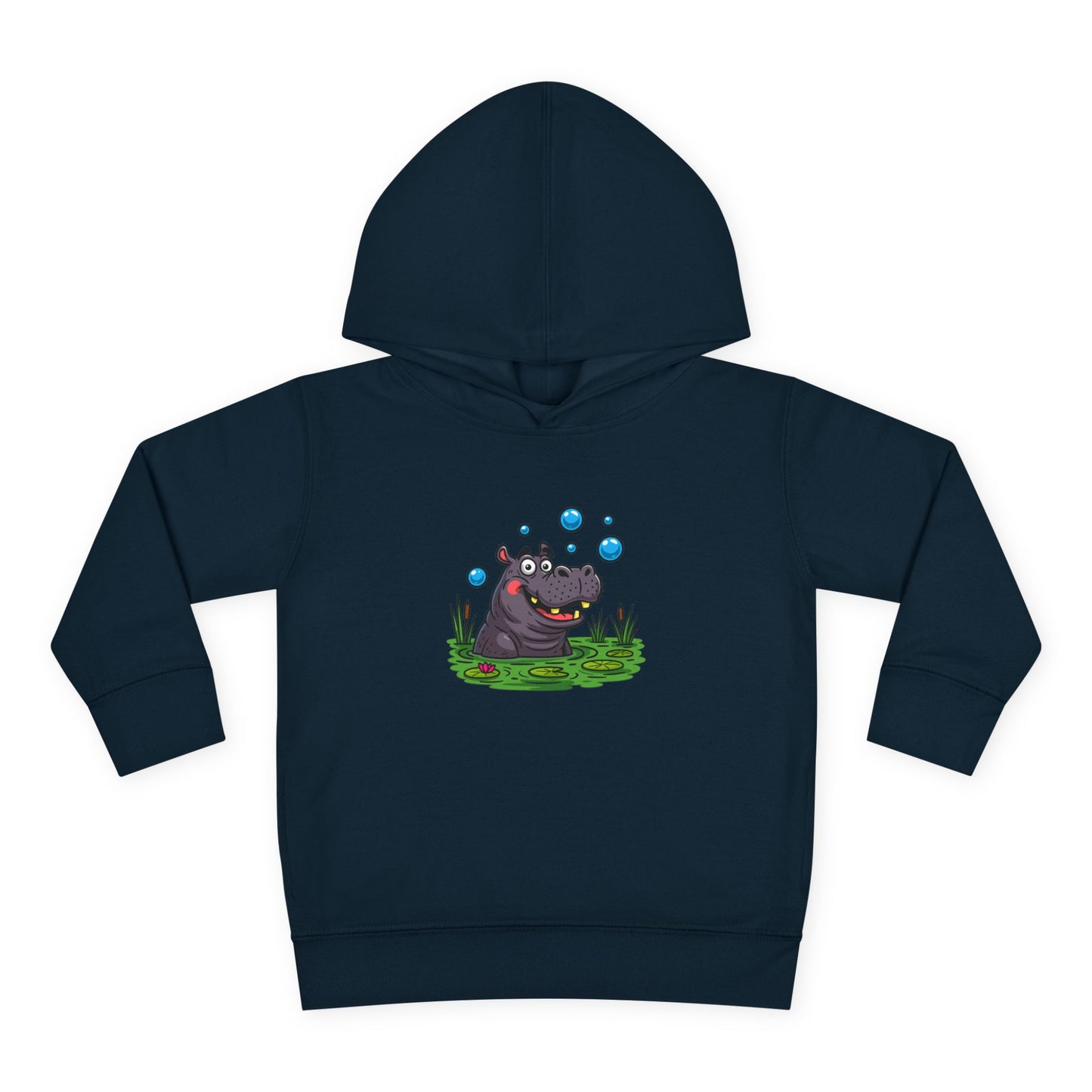 Adorable Hippo Fleece Hoodie, Toddler Hoodie, Kids Pullover, Animal Sweatshirt, Cute Baby Gift, Cozy Toddler Wear