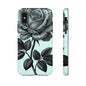 Elegant Floral Phone Case, Tough Cases for iPhones, Black Rose Design, Gift for Her, Stylish Phone Cover, Birthday Gifts