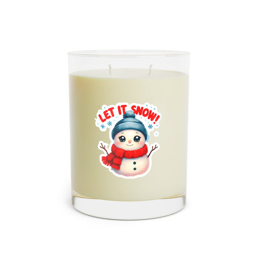 Winter Scented Candle - 'Let It Snow!' Seasonal 11oz Aromatherapy