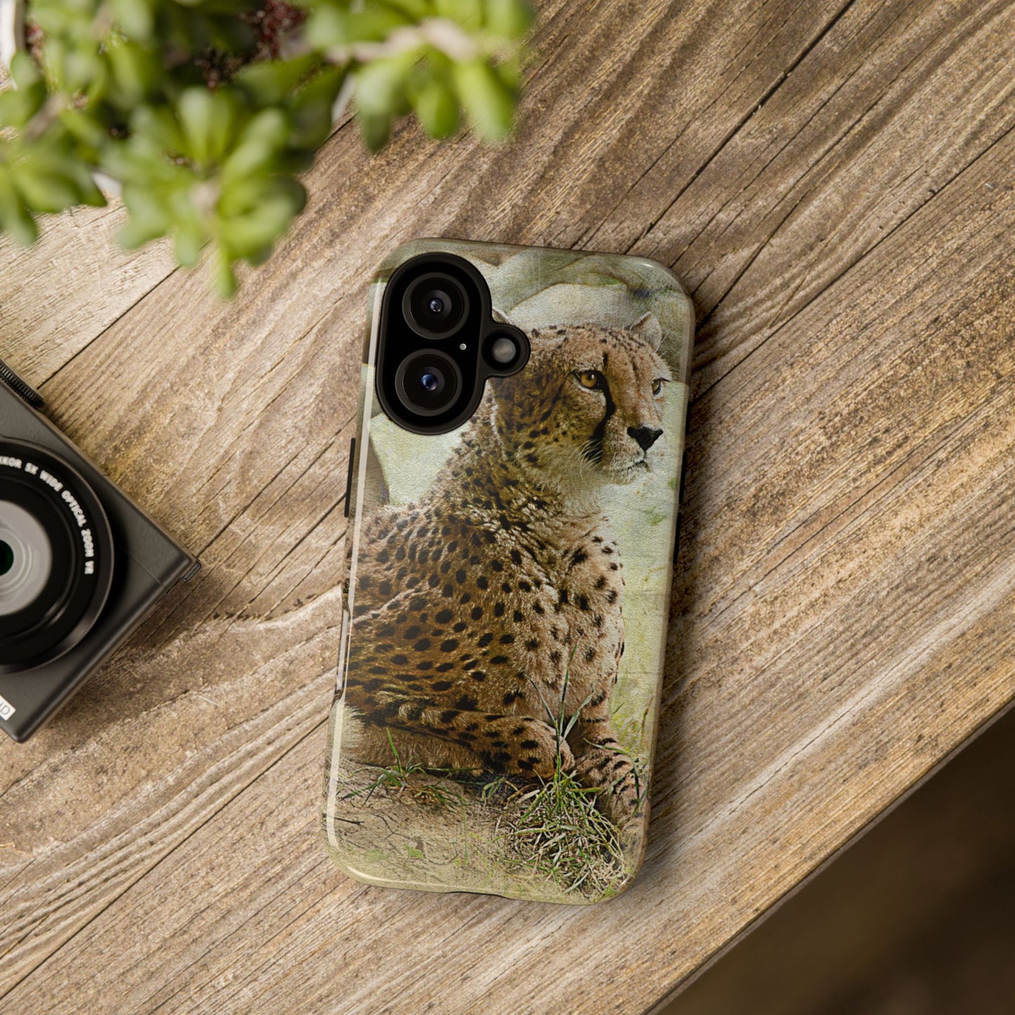 Cheetah Phone Case, Tough Cases, Animal Lover Gift, Wildlife Protection, Eco-Friendly Mobile Cover, Unique Phone Accessory