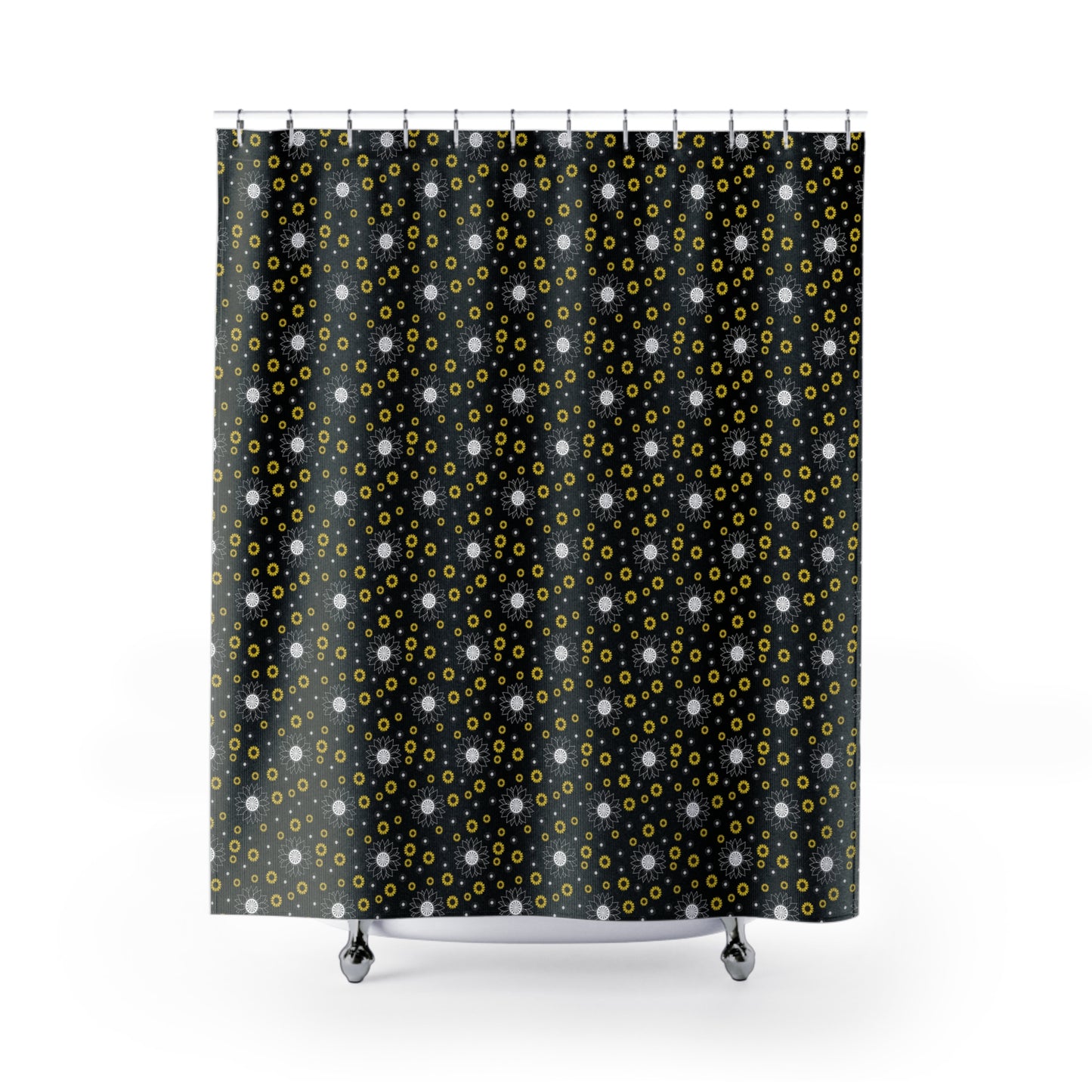 Bold Floral Shower Curtains | Chic Bathroom Accessories, Boho Home Decor, Unique Gift Idea, Modern Style, Holiday Decorating