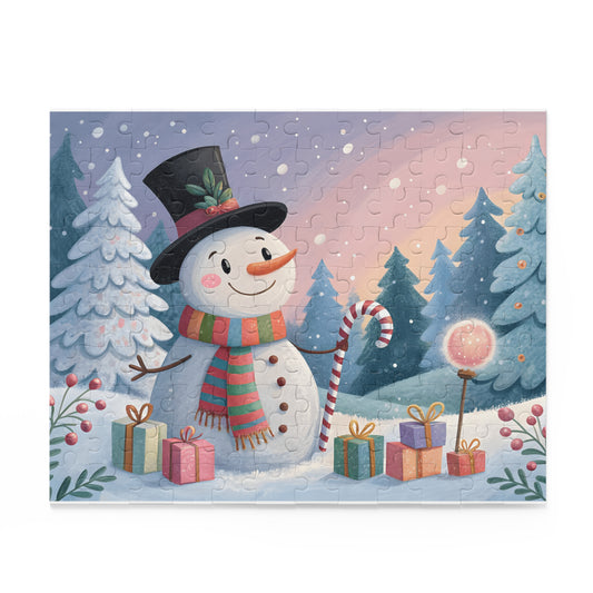 Heartwarming Snowman Puzzle for Cozy Family Nights, Holiday Decor, Gifts, Family Fun, Winter Activity, Christmas