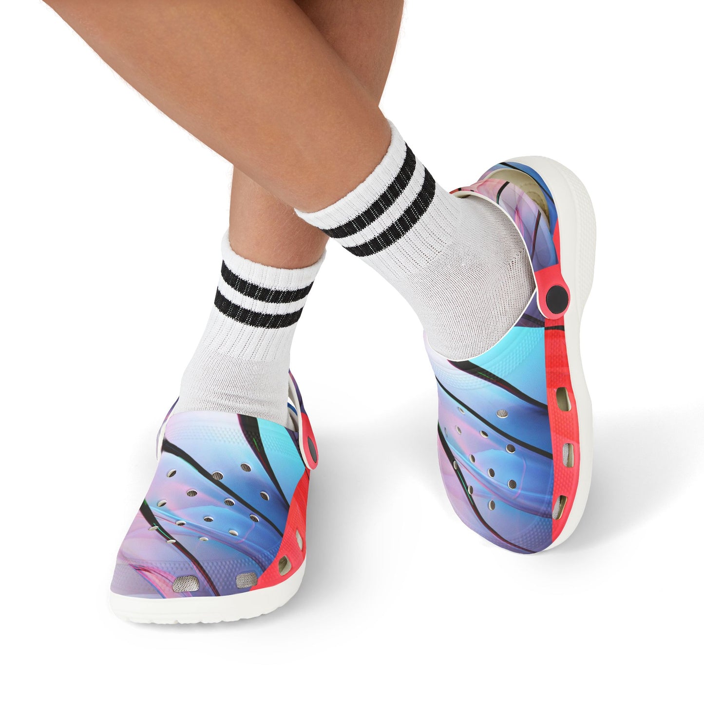 Vibrant Kids' EVA Clogs - Fun Outdoor Footwear for Playtime, Beach Days, Summer Adventures, Easy to Clean, Colorful Kids' Shoes