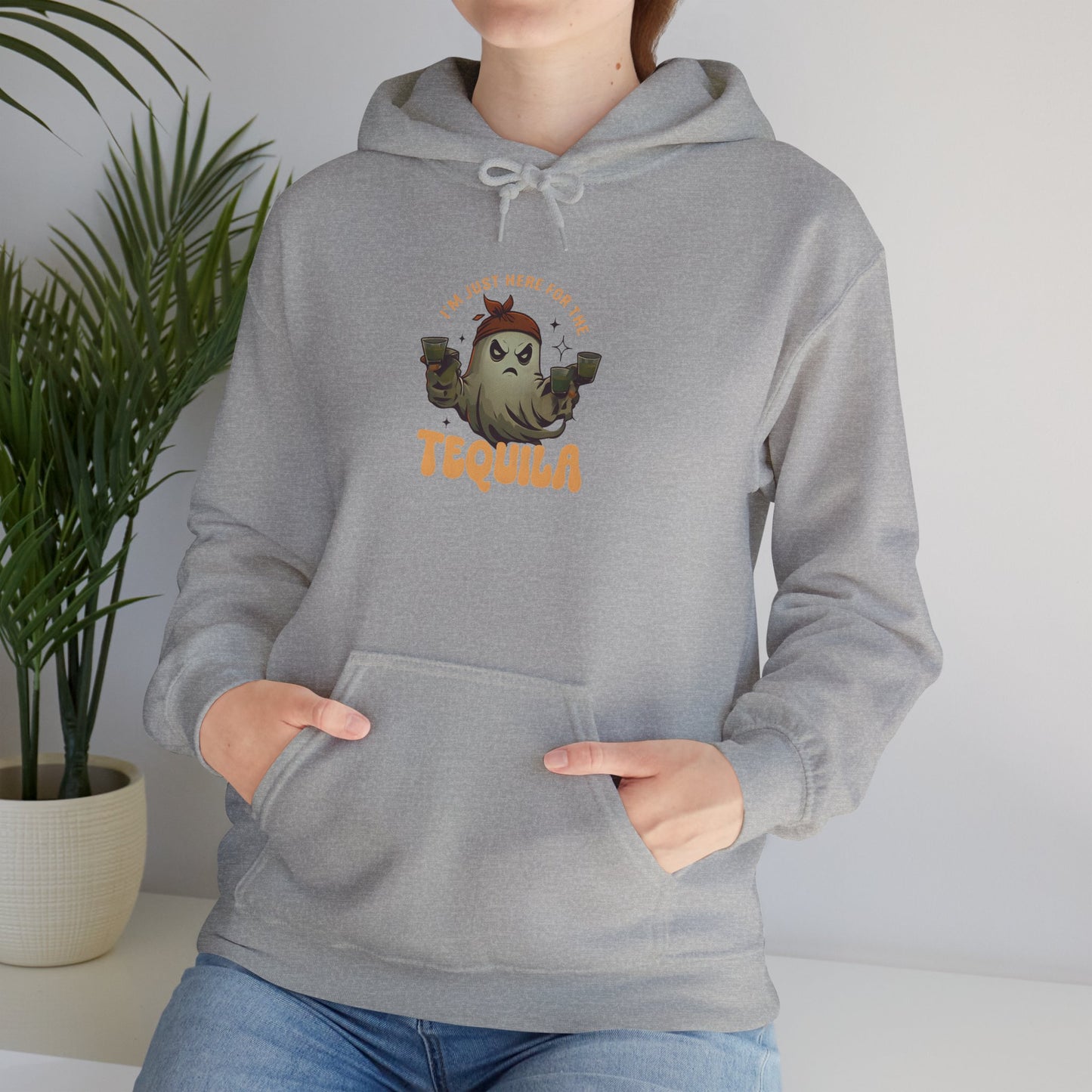 Unisex Heavy Blend™ Hooded Sweatshirt Only here for the Tequila